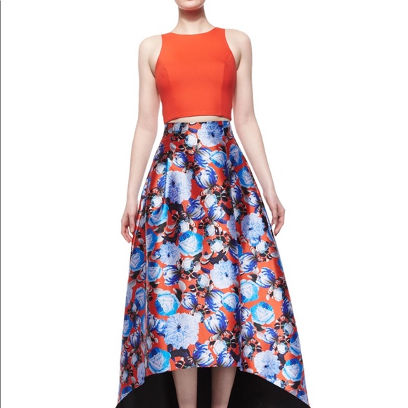 Sachin + Babi hi-lo skirt and crop top set - Picture 4 of 5